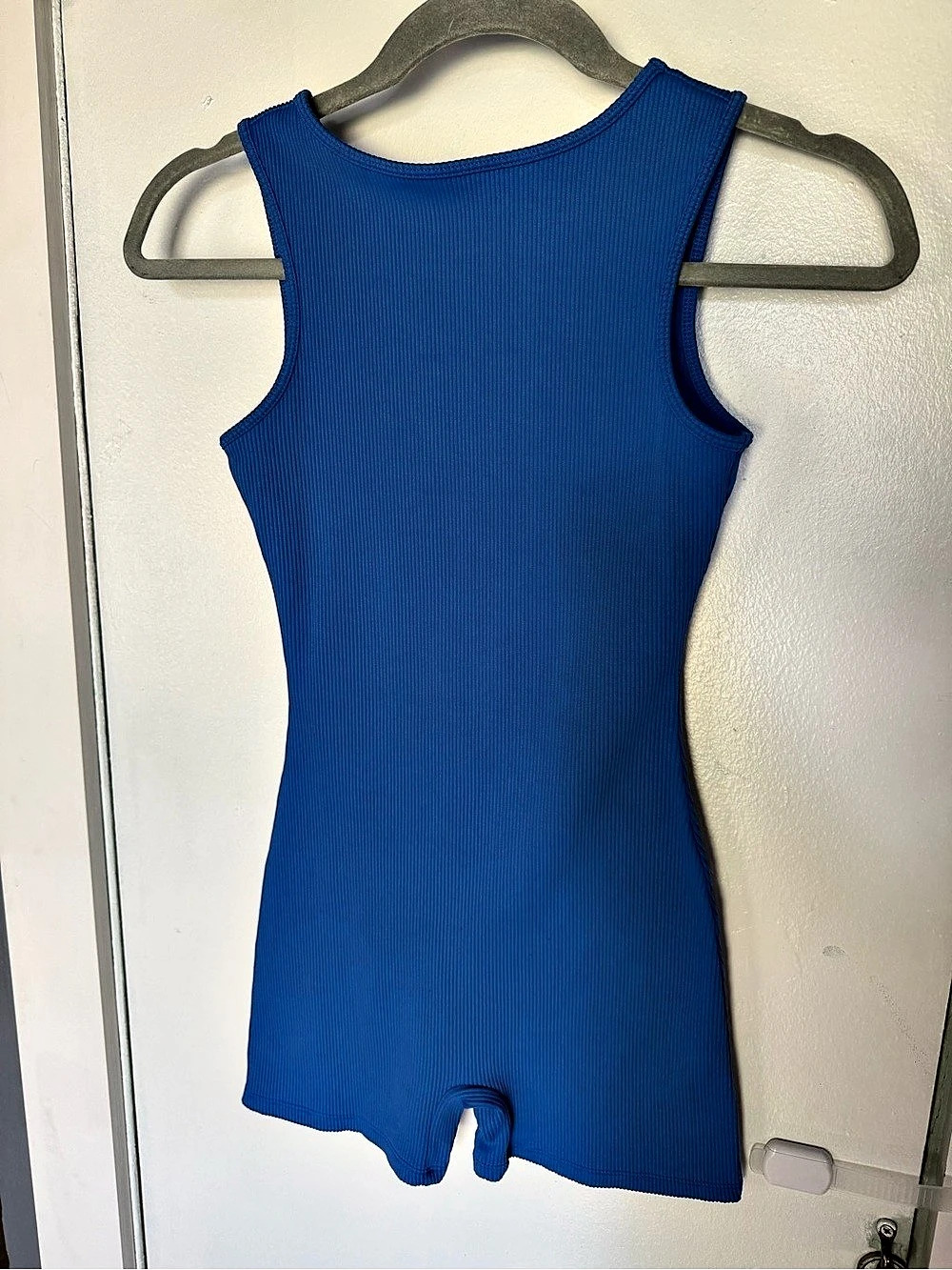 Blue Ribbed Romper - Picture 3 of 3